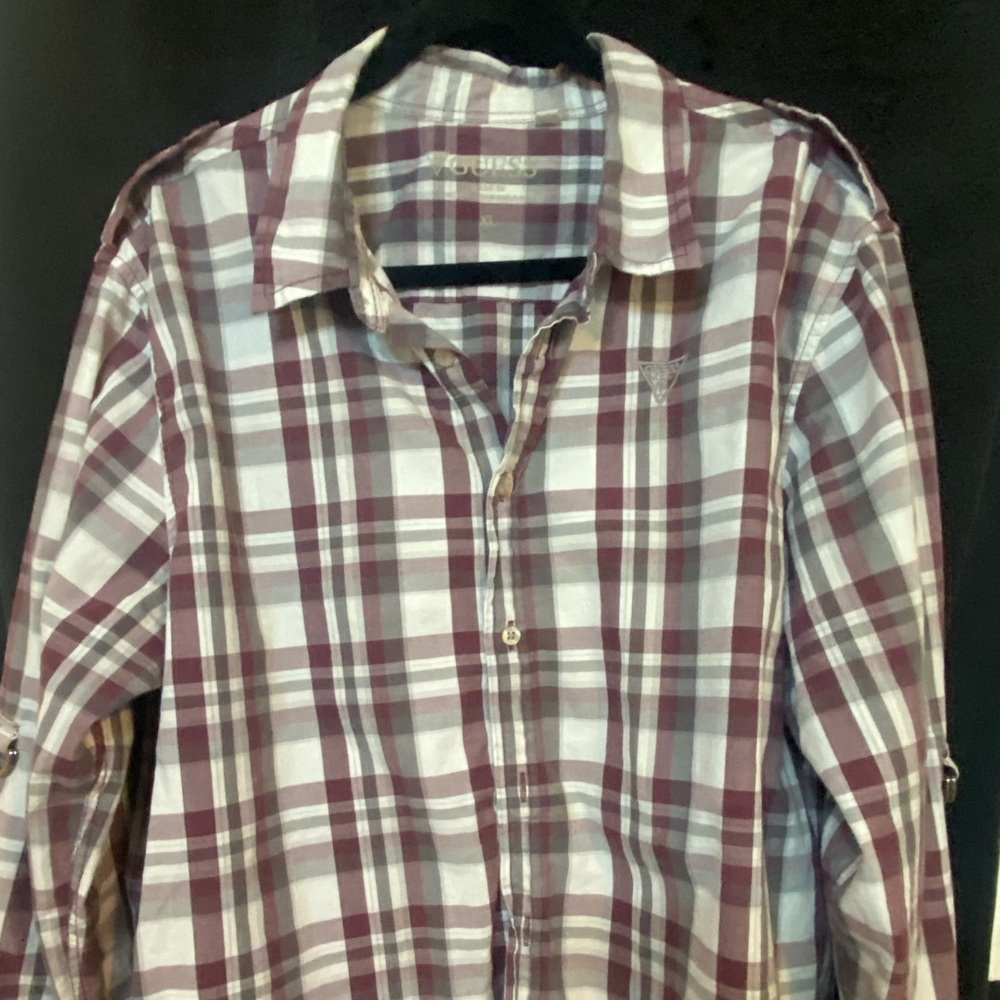 Guess plaid X-Large